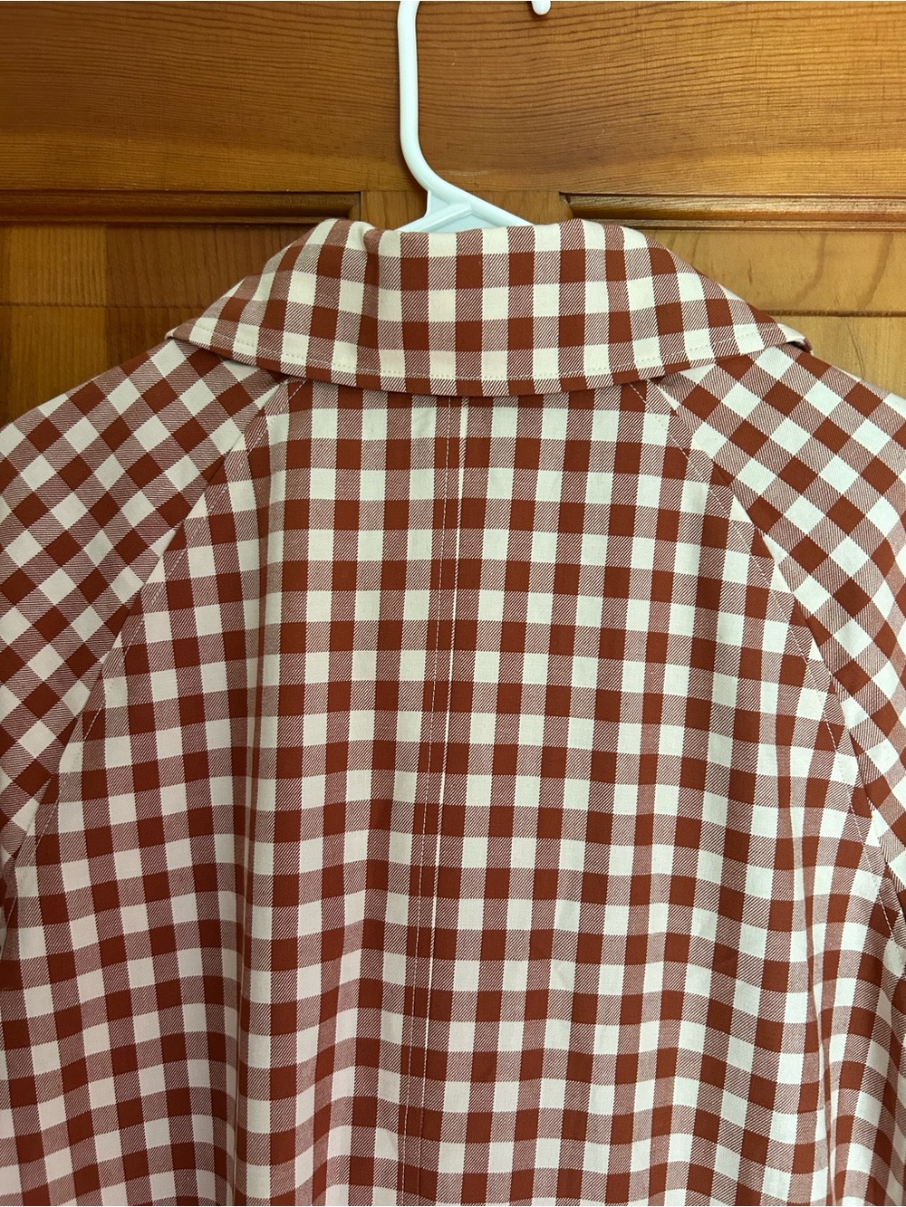 NWT HOUSE OF HARLOW 1960 Trench Coat Gingham Rustic Size Small - Picture 6 of 14